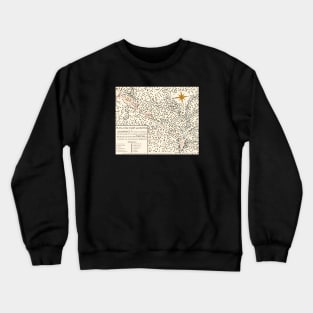 Battle of Alamance Map (Back Print) Crewneck Sweatshirt